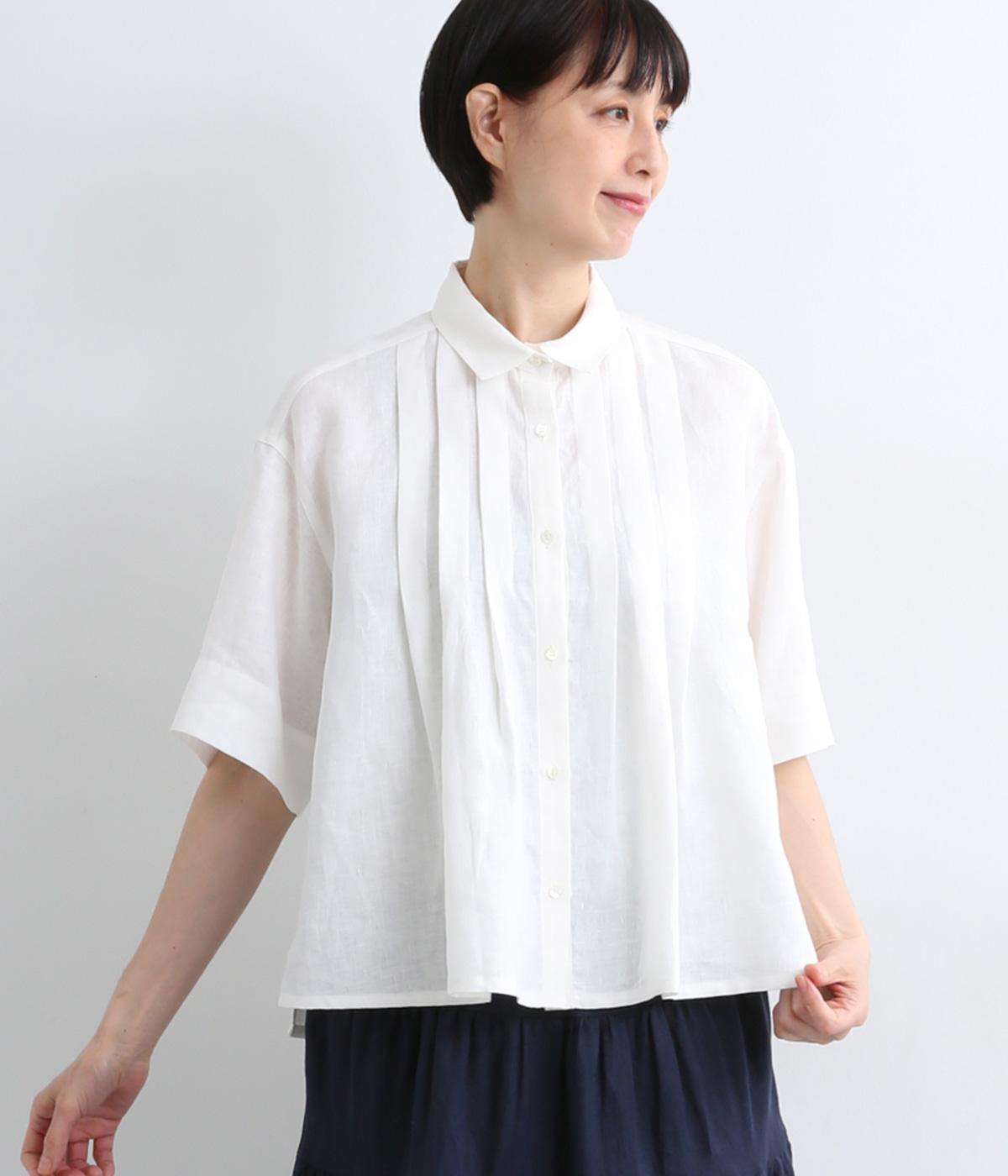 リネンフロントタックシャツブラウス｜LOISIR（ロワズィール）の商品詳細