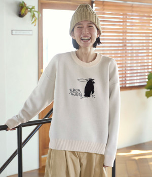 フィッシャーペンギンセーター(アイボリー-MP)