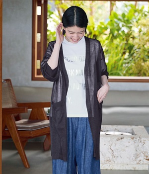 シャリシャリカーディガン(スミクロ)(スミクロ-LL)