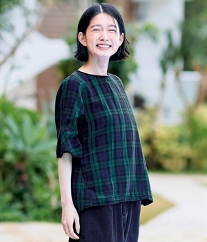 ブラックウォッチなダブルガーゼトップス(ブラックウォッチ)(ブラックウォッチ-MP)