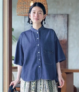 重宝デニムシャツデニム(インディゴ)(インディゴ-MP)