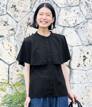 粒だらけの魔女ブラウス(ブラック)(ブラック-L)