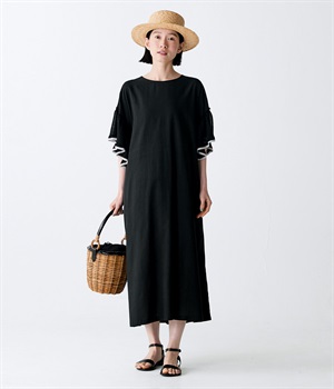 黒いデメキンワンピース(ブラック)(ブラック-L)