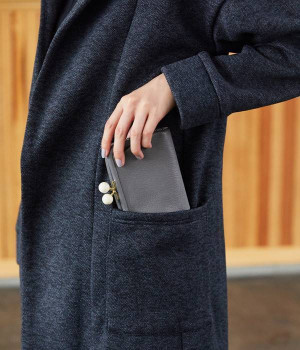 一部コラボ｜二つ折りがま口財布(グレー-ONESIZE)