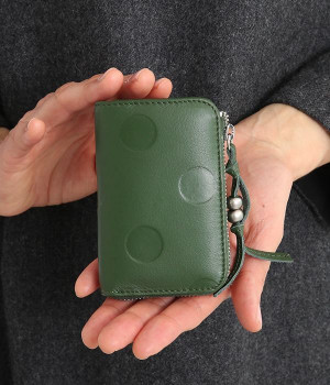 ドット型押スマートキーケース(グリーン-ONESIZE)