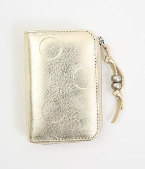 ドット型押スマートキーケース(ゴールド-ONESIZE)