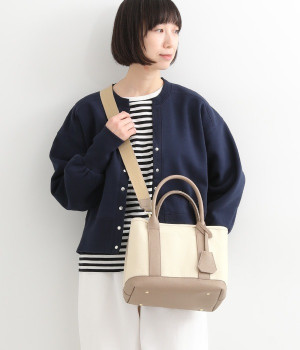 ショルダー付　パーテーションキャンバストート　小(オーク-ONESIZE)