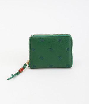 アクリル玉　ラウンドパームフィットウォレット(グリーンドット-ONESIZE)