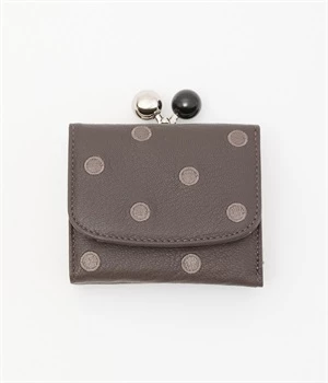 アクリル玉　三つ折りウォレット