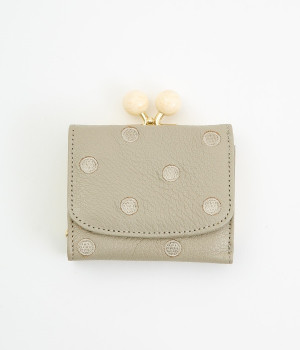 アクリル玉　三つ折りウォレット(グレードット-ONESIZE)