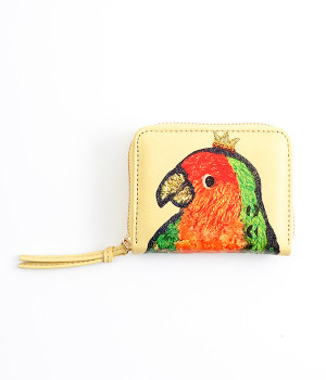 naconicoコラボ ジャバラカードウォレット(インコ-ONESIZE)