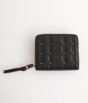 シープBOXキルト・ジャバラカードウォレット(ブラック-ONESIZE)