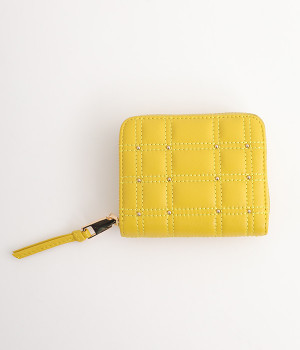 シープBOXキルト・ジャバラカードウォレット(イエロー-ONESIZE)