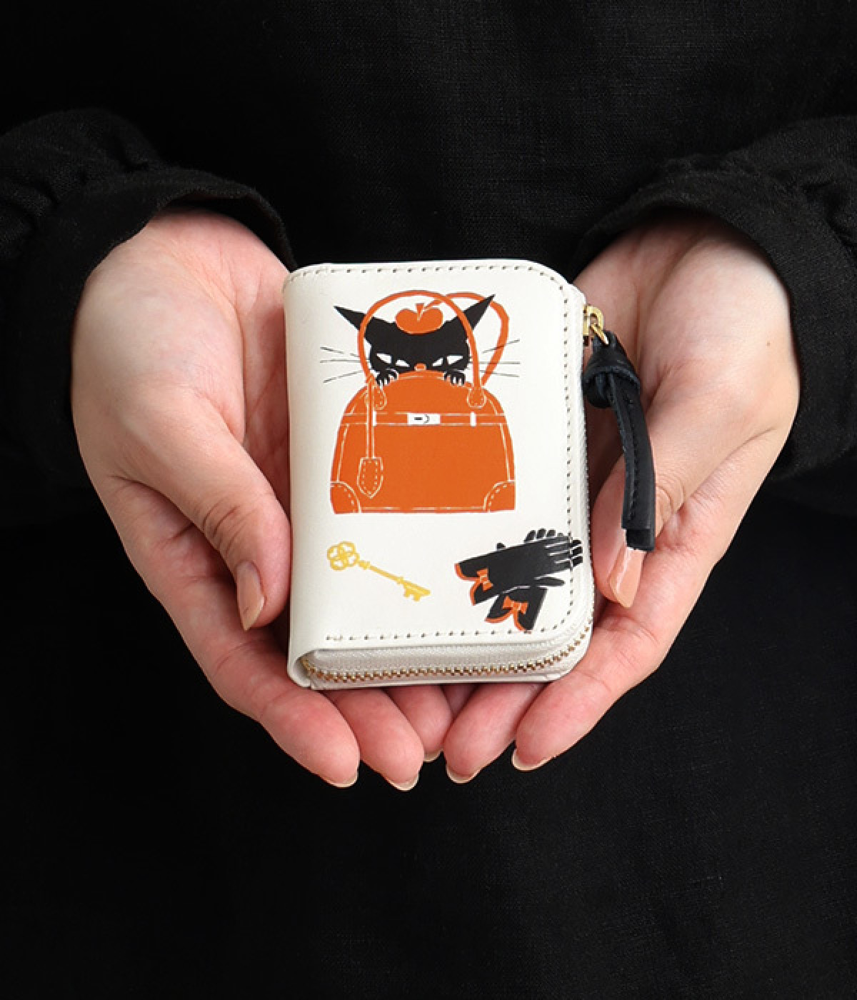 黒ねこ意匠 ROBIN スマートキーケース｜perche（ペルケ）の商品詳細