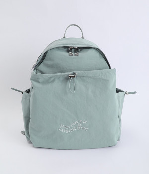 ドロスト刺繍リュック(サックスブルー-ONESIZE)