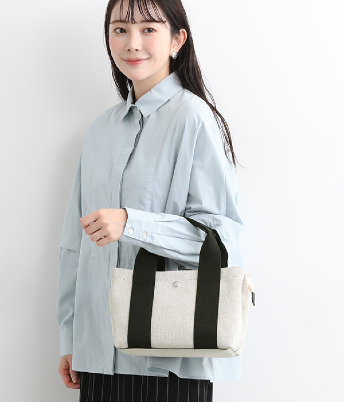 テープエルガリーパーテーション　トート＆ショルダーバッグ(ブラック-ONESIZE)