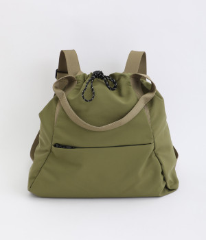 2wayナイロンリュック(カーキ-ONESIZE)