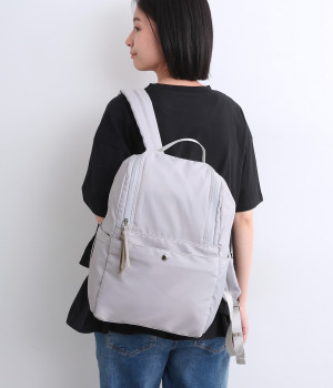 10ポケット　撥水リュック(グレー-ONESIZE)