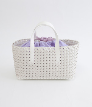 コートかがり横長トート(アイボリー-ONESIZE)