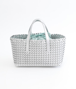 コートかがり横長トート(シルバー-ONESIZE)