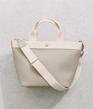 シュリンク舟型 2wayトート(グレー-ONESIZE)