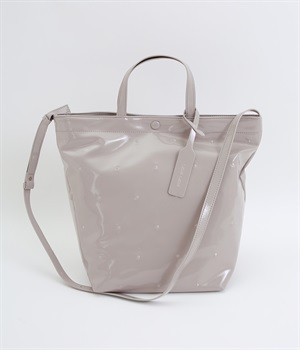 ドット刺繍 2wayトート(ライトグレー-ONESIZE)