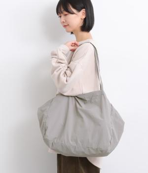 パッカブルナイロン2wayトート(ライトグレー-F)