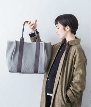 ジャカードニットスクエアビックトート(グレー-F)