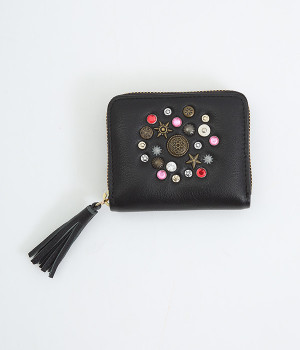 マルチスタッズ ジャバラカードウォレット(ブラック-ONESIZE)