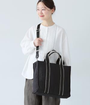 ボンディングスクエアビッグトート(ブラック-ONESIZE)