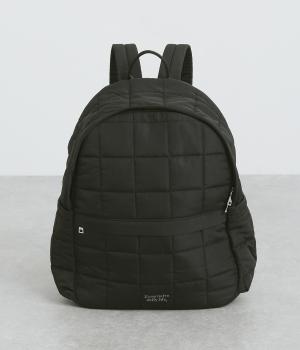 パディング刺繍リュック(ブラック-ONESIZE)