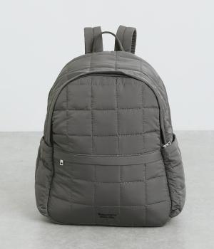 パディング刺繍リュック(グレー-ONESIZE)