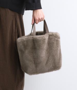 ミンク風ファーシンプルトート