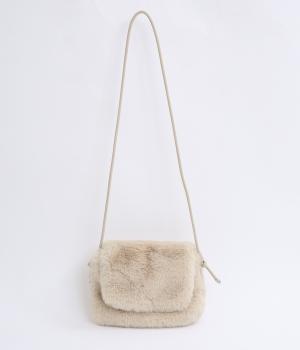 エコファーシンプルフラップショルダー(アイボリー-F)