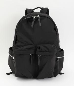 10ポケットナイロンリュック(ブラック-F)