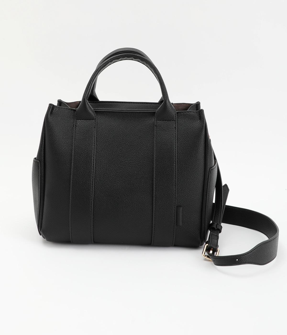 6ポケットパーテーションミニトート(ブラック-F)