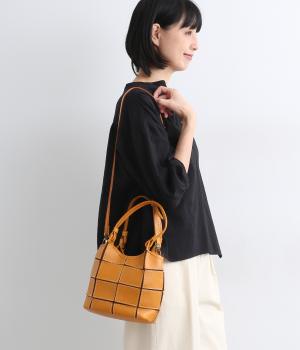 牛革パッチワーク2wayトートS