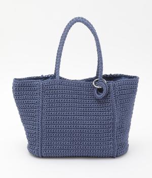 ベーシッククロッシェトート(ブルー-F)