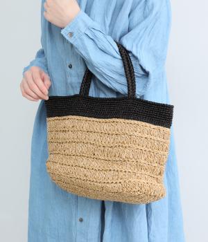 ラメ切替クロッシェトート