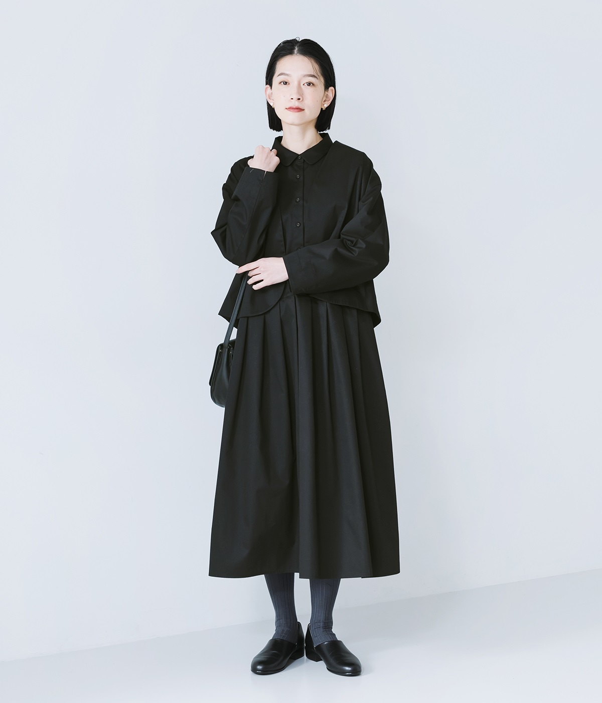 フォーマルジャケット・ワンピースのアンサンブル(ブラック-ONESIZE)