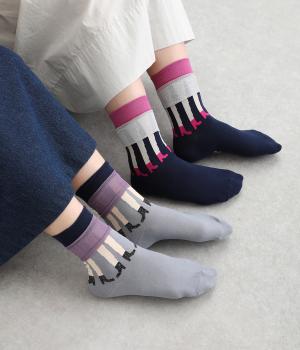 シースルースカート　ショートソックス　2足組(カラー1-F)