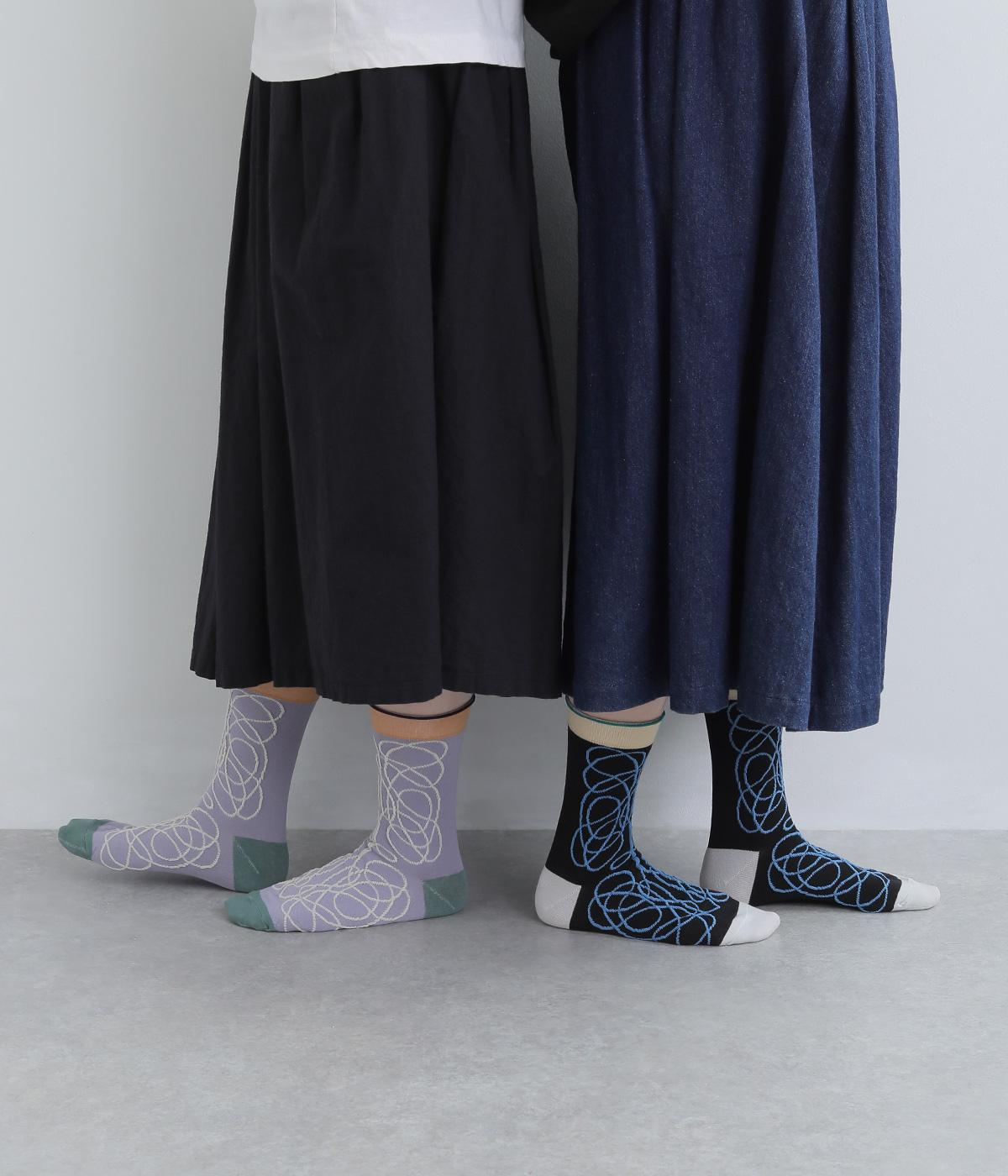 ＲＯＰＥクルーソックス2Ｐ(カラー１-F)