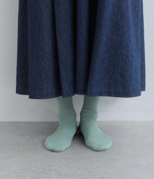 うちがわコットン ゴムなし クルーソックス