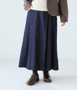 デニムラップスカート