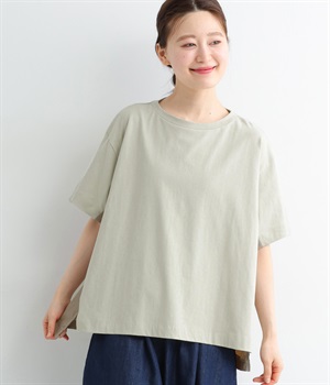 サイド異素材切り替えプルオーバー