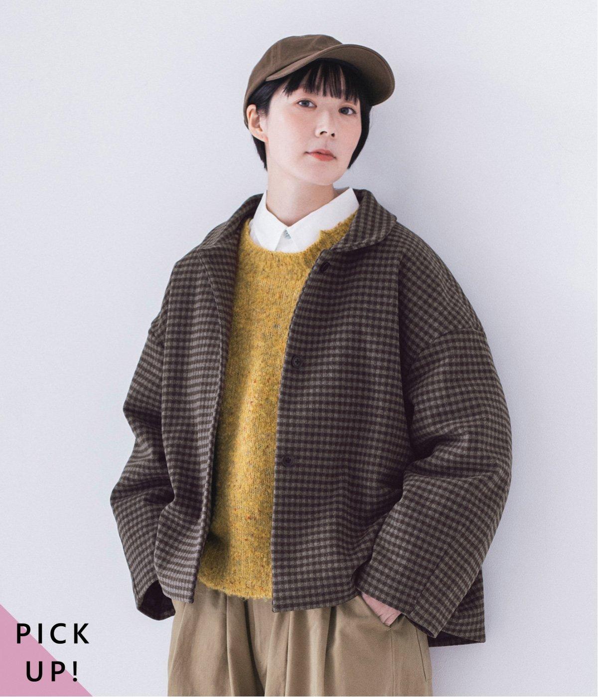 ギンガムチェック中綿ジャケット｜&yarn（アンドヤーン）の商品詳細