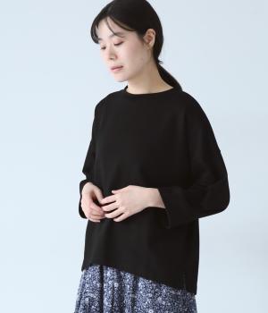 コットンミニ裏毛プルオーバー(ブラック-ONESIZE)