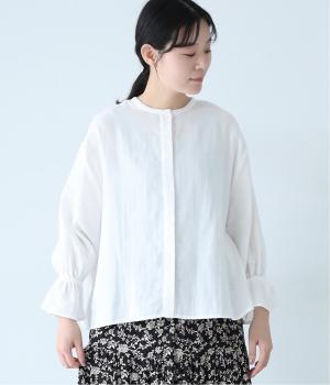 コットンダブルガーゼ2wayブラウス(ホワイト-ONESIZE)