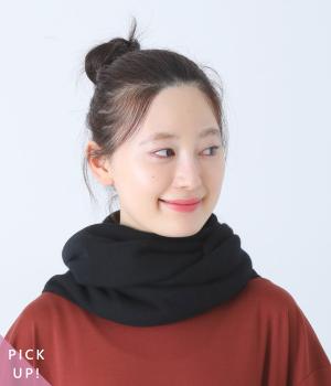 ウールカシミヤトライアングルストール(ブラック-ONESIZE)