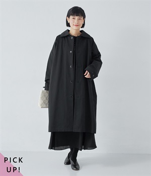 ビッグカラーコート(ブラック-ONESIZE)